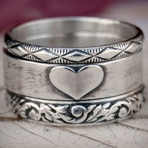 Vintage Silver Heart Ring