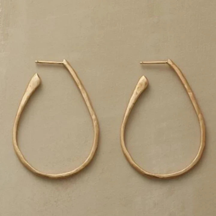 Vintage Gold Hoop Earrings