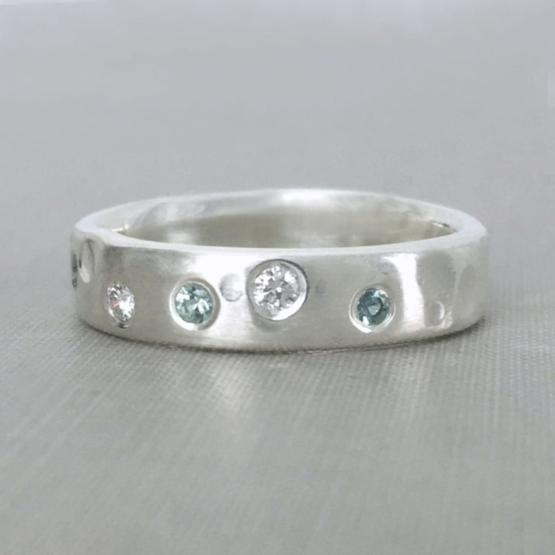 Vintage Silver Zirconia Ring