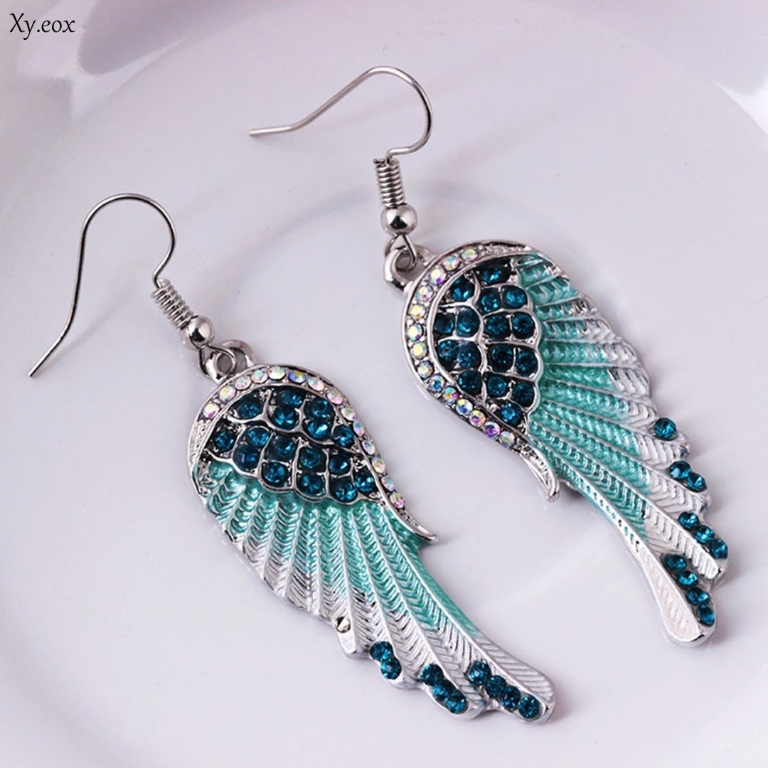 Crystal Angel Earrings