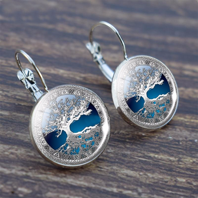 Silver Tree of Life Earrings