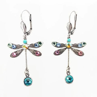 Elegant Carved Dragonfly Earrings