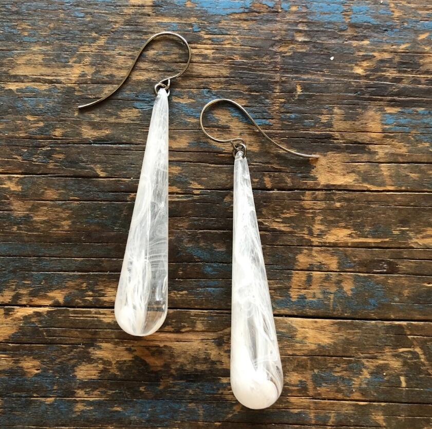 Vintage Drop Glass Earrings