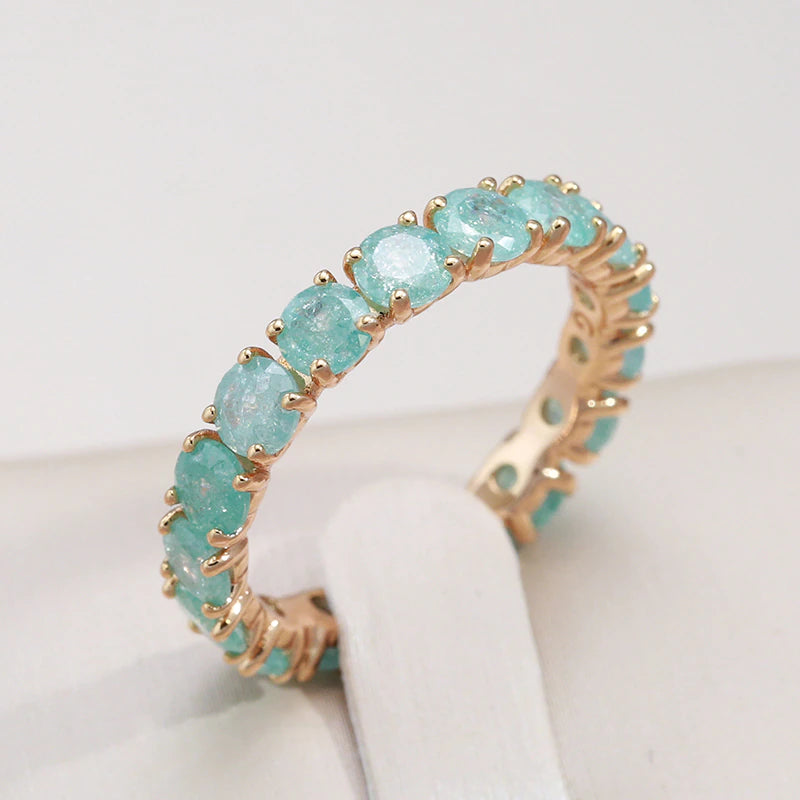 Gold Round Stone Ring