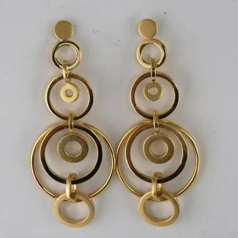 Vintage Golden Hoop Earrings