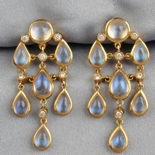 Vintage Crystal Rain Earrings