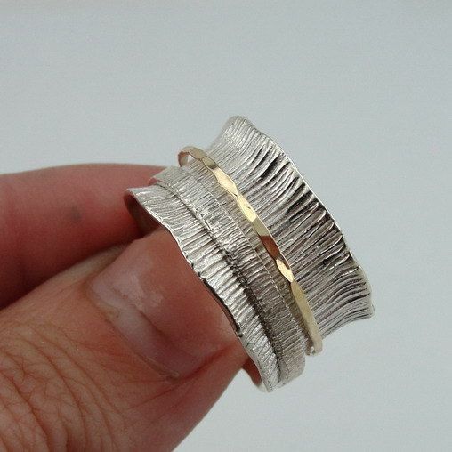 Vintage Silver Golden Fine Ring