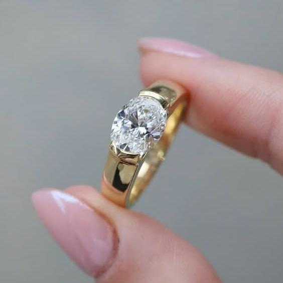 Vintage Gold & Zirconia Ring