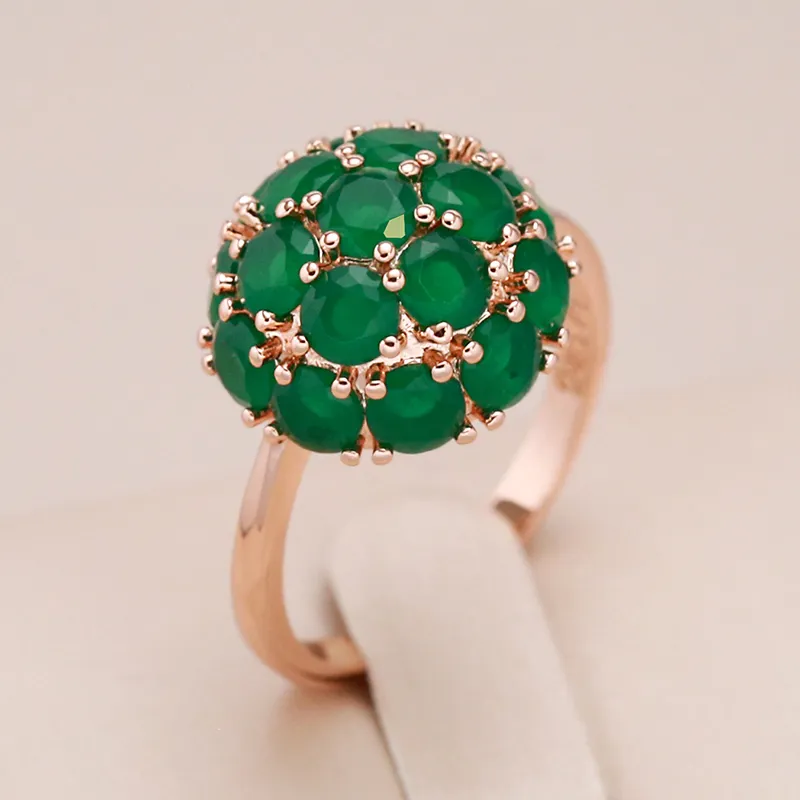 Elegant Green Crystal Ring