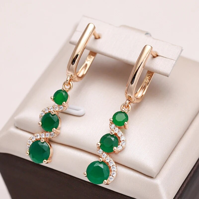 Elegant Colorful Dangling Earrings