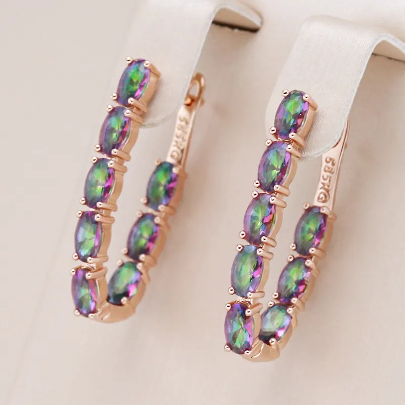 Elegant Colorful Crystal Earrings