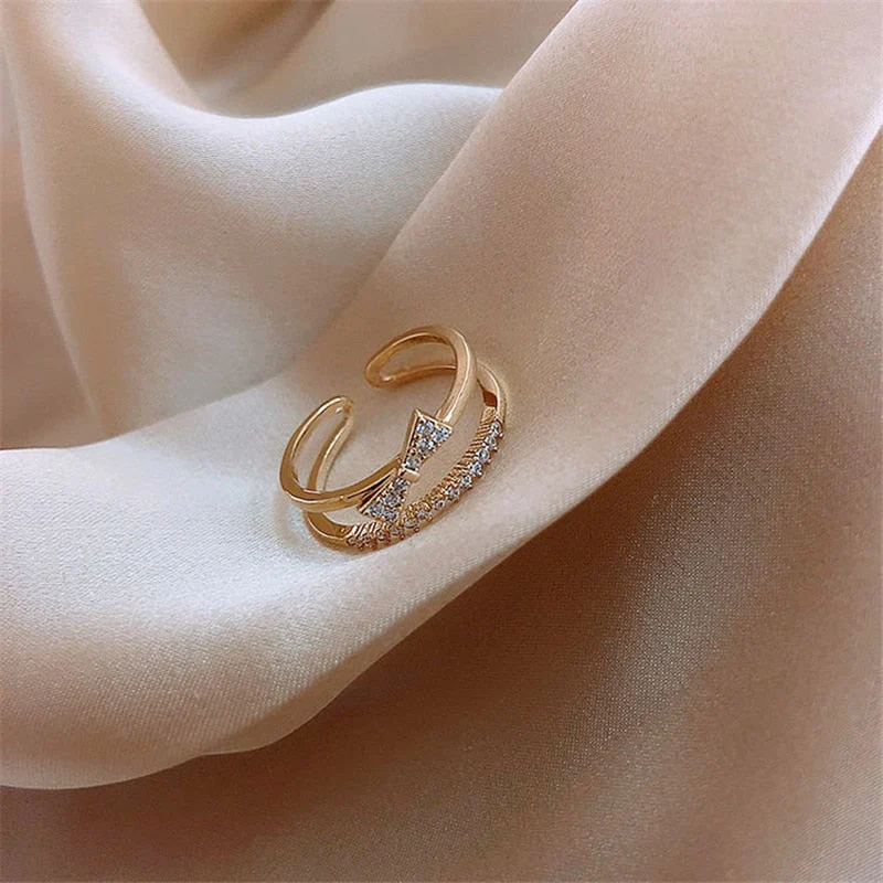 Tie Zirconia Ring