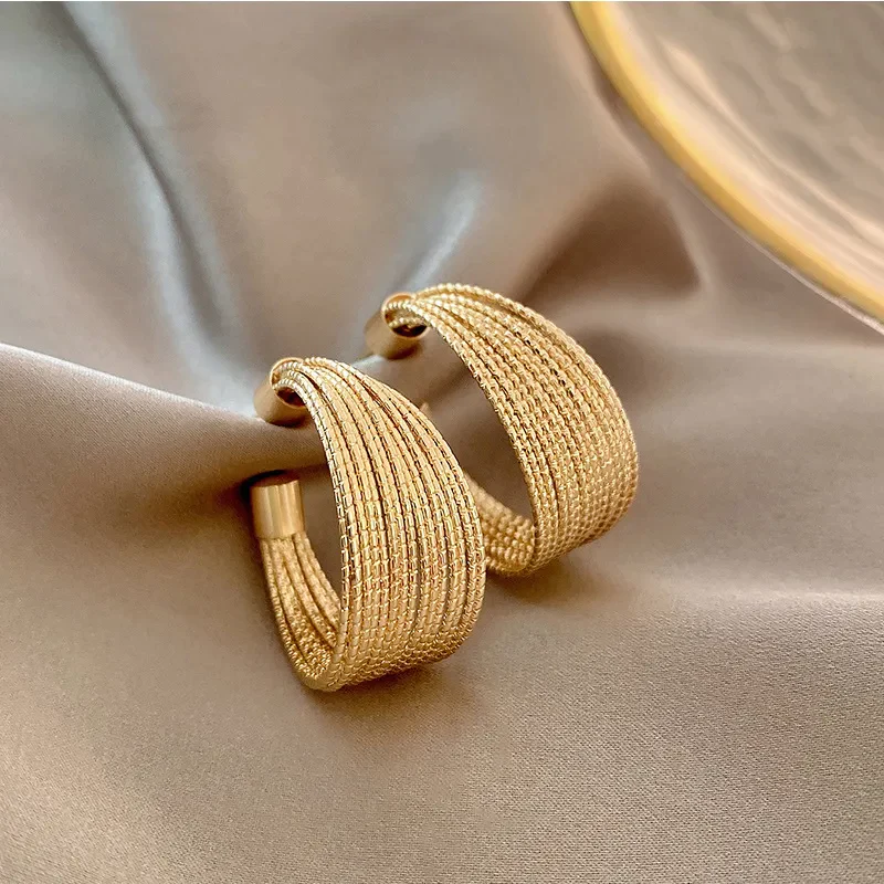 Golden Mesh Earrings