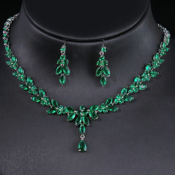 Green Crystalline Set