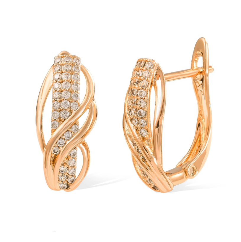 Elegant Golden Bright Earrings