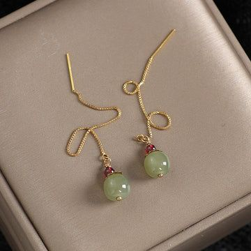 Vintage Olive Pearl Earrings