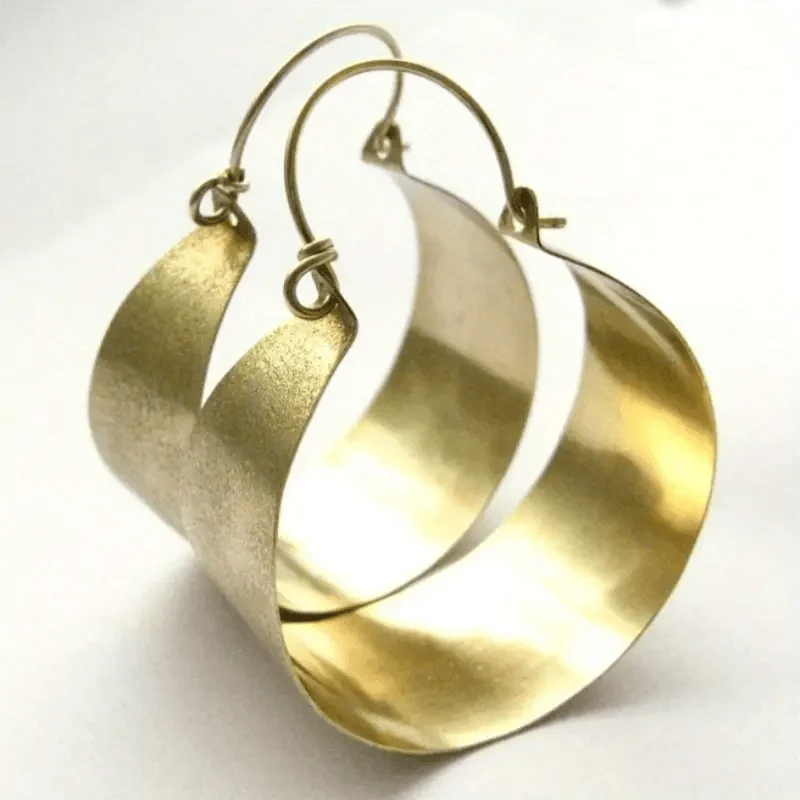 Vintage Golden Bright Earrings