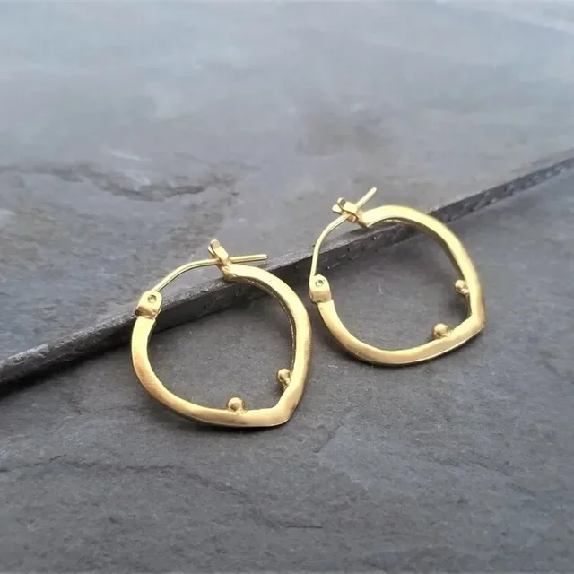 Vintage Golden Hoop Earrings