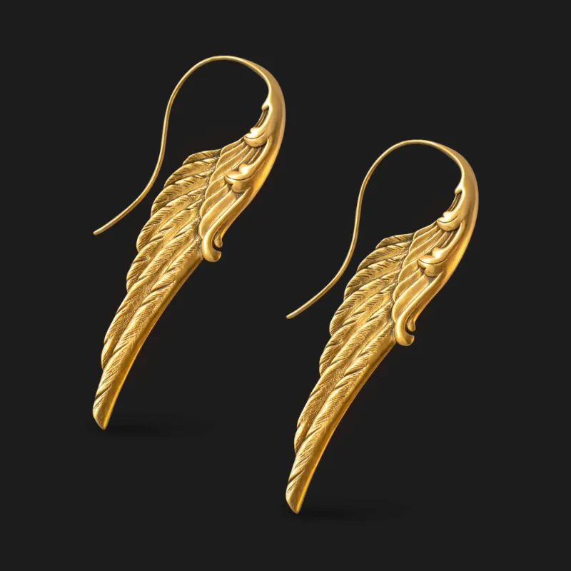 Vintage Angel Wings Earrings