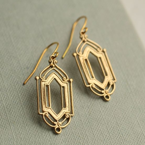 Vintage Golden Earrings