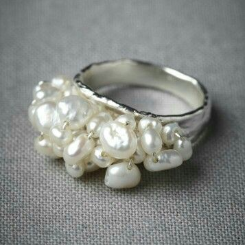 Vintage Barroque Pearl Ring