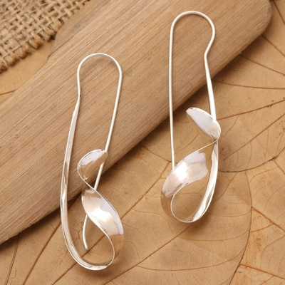 Vintage Silver Irregular Dangling Earrings