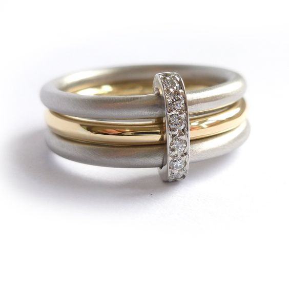 Vintage Layered Gold & Silver Plated Ring