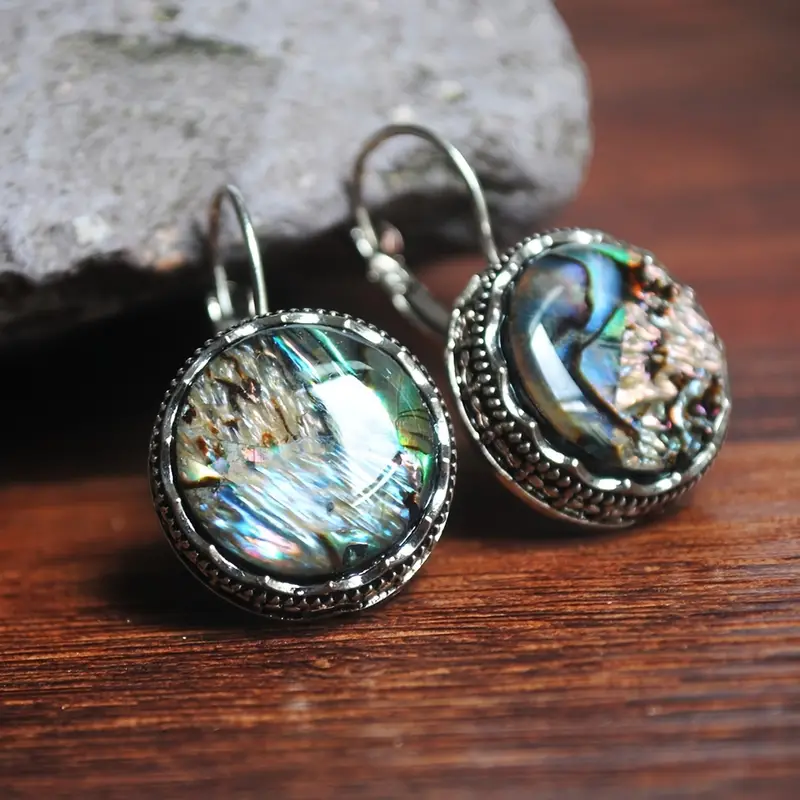 Vintage Chromatic Rounded Earrings