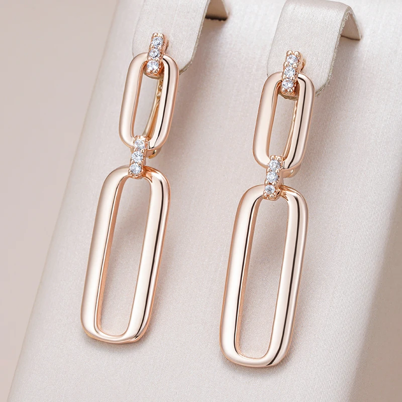 Gold Hollow Dangling Earrings