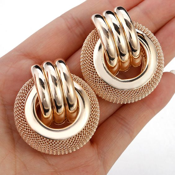 Vintage Gold Hoop Earrings