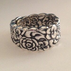 Vintage Silver Flower Ring