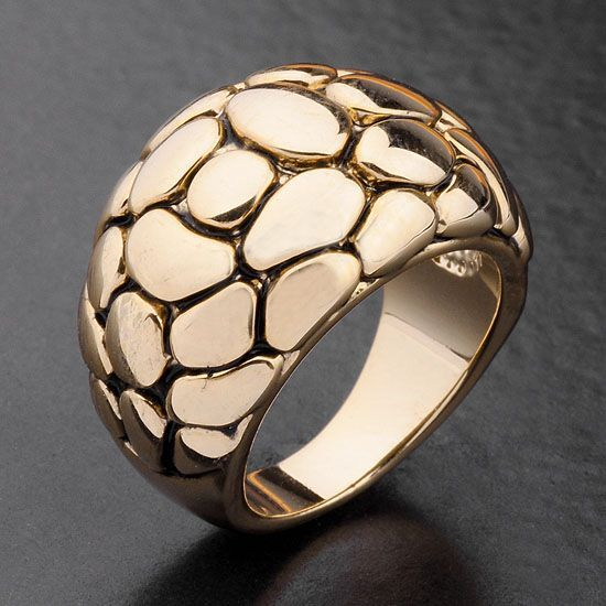 Vintage Golden Scales Ring