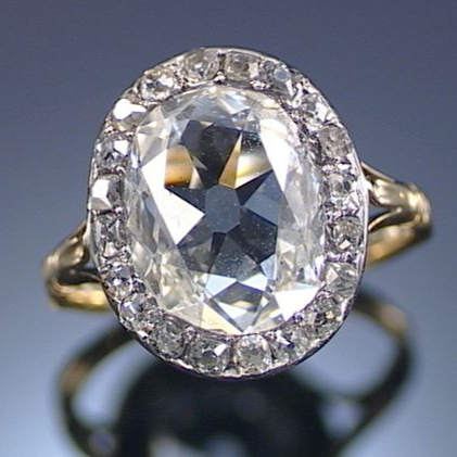 Vintage Rounded Crystal Ring