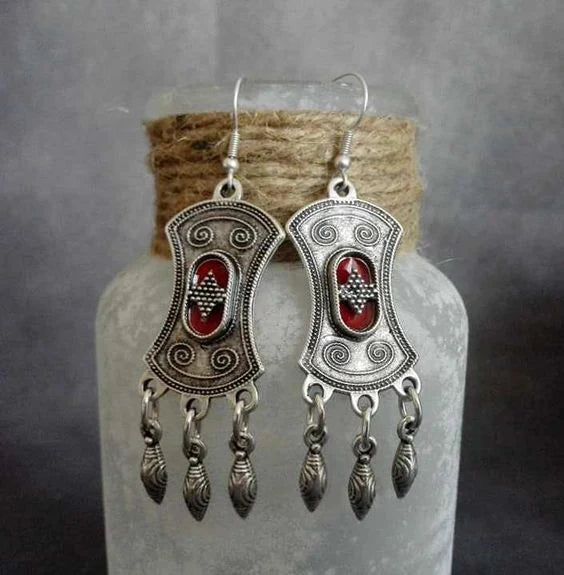 Vintage Silvered Dangling Earrings