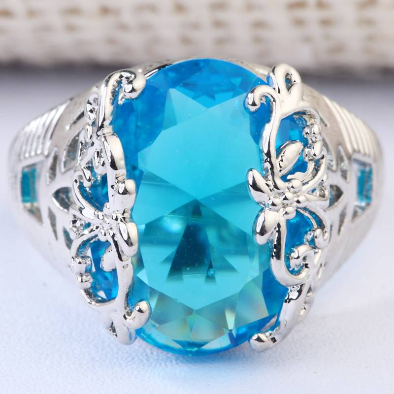 Vintage Blue Sky Silver Ring